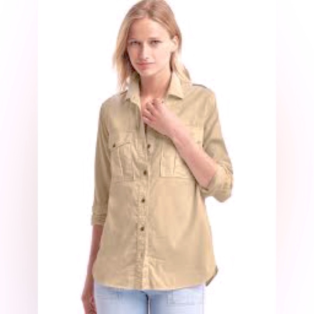 Denim & Supply Ralph Lauren Long Sleeve Button Down Utility Shirt